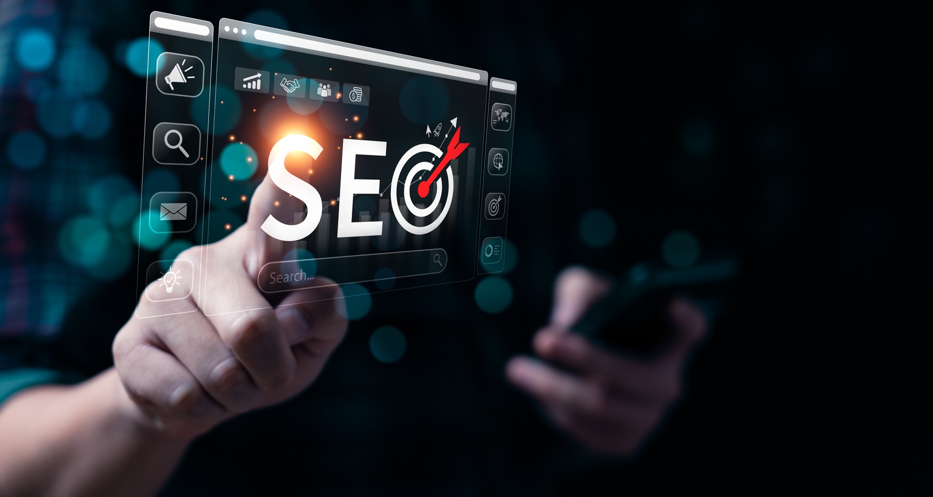 business people use SEO tools, Unlocking online potential. Boost visibility, attract organic traffic, and dominate search engine rankings with strategic optimization techniques. digital marketing